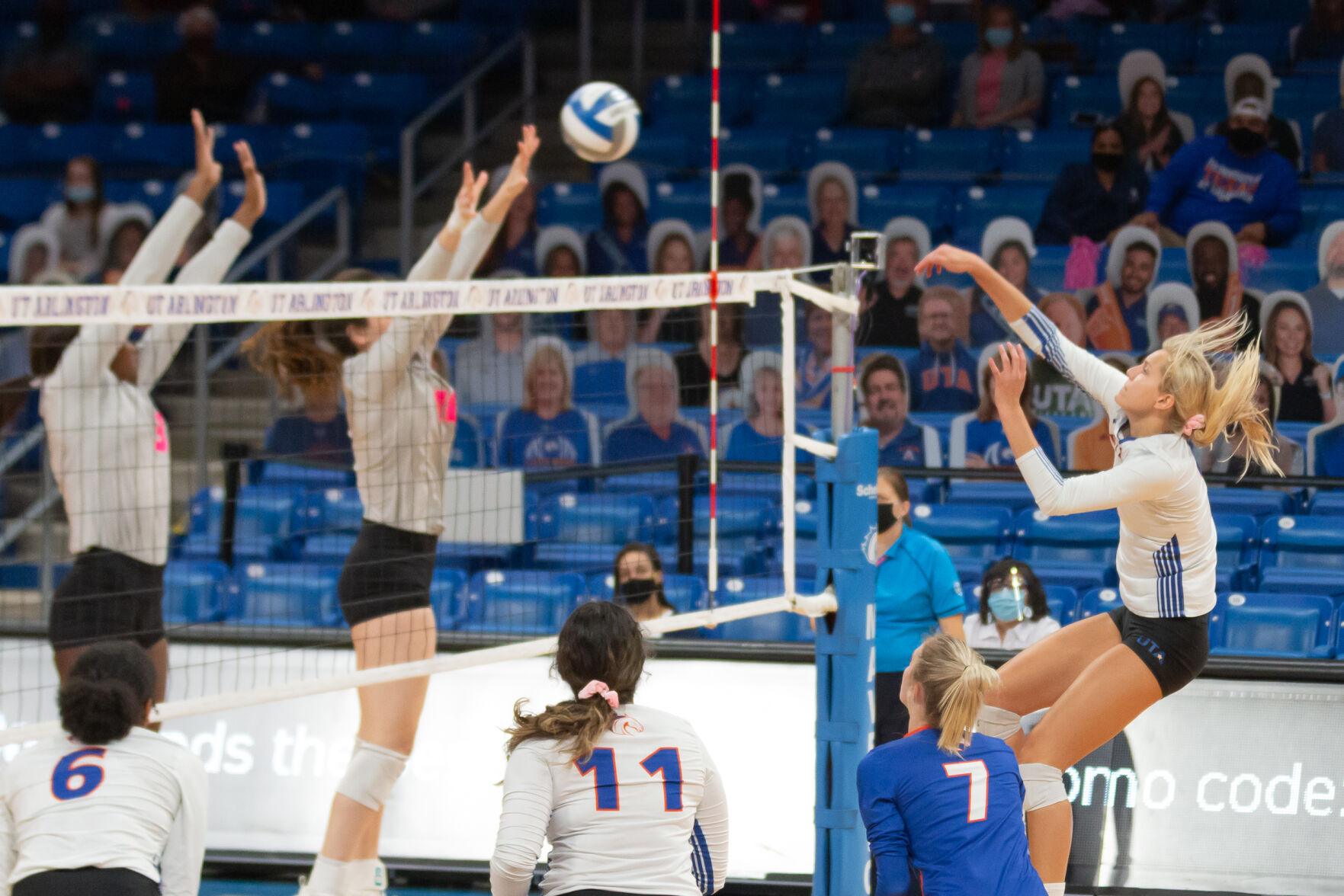 Photos: UTA volleyball falls to in-state rival Texas State University